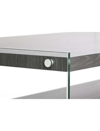 imagem de Mesa Apoio Vidro Mdf Temperado Cinza 3