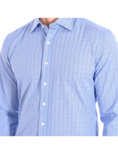 imagem de Camisa Homem Xadrez Azul2
