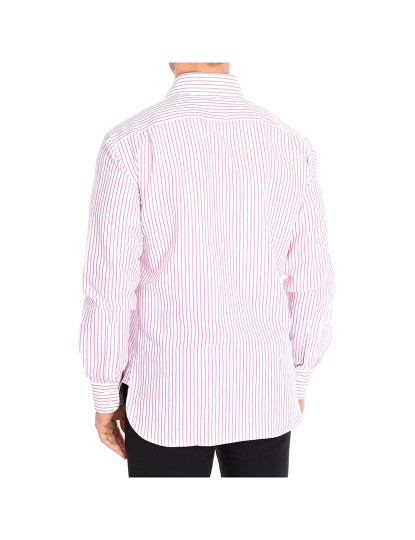 imagem de Camisa Homem Branco-Riscas violeta3