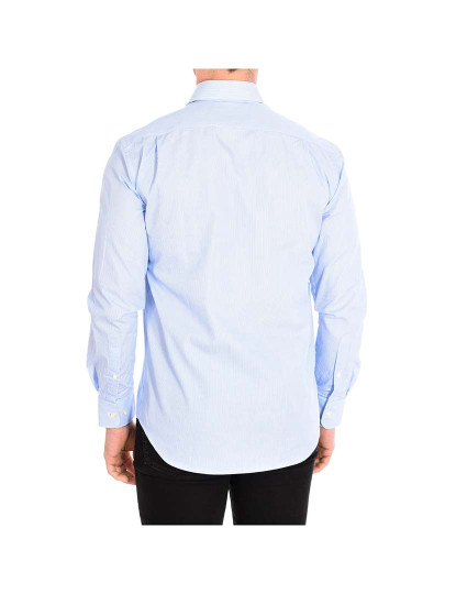 imagem de Camisa Homem Branco-Riscas Azuis3