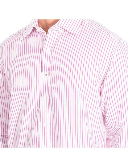 imagem de Camisa Homem Branco-Riscas violeta2