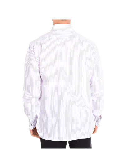 imagem de Camisa Homem Branco-Riscas violeta3