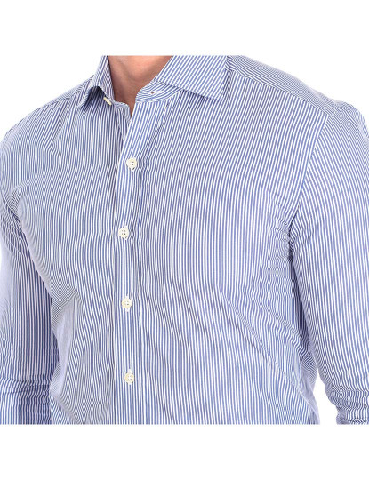 imagem de Camisa Homem Azul-Riscas Brancas2