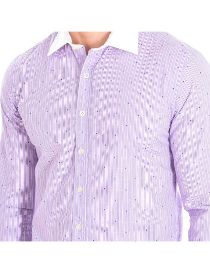 imagem de Camisa Homem Violeta-Riscas2