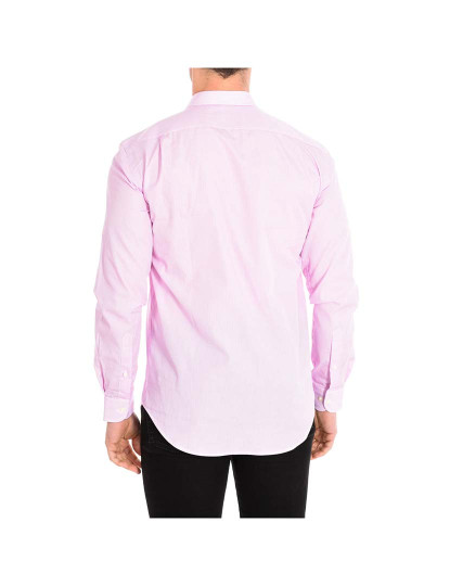 imagem de Camisa Homem Rosa-Riscas Brancas3