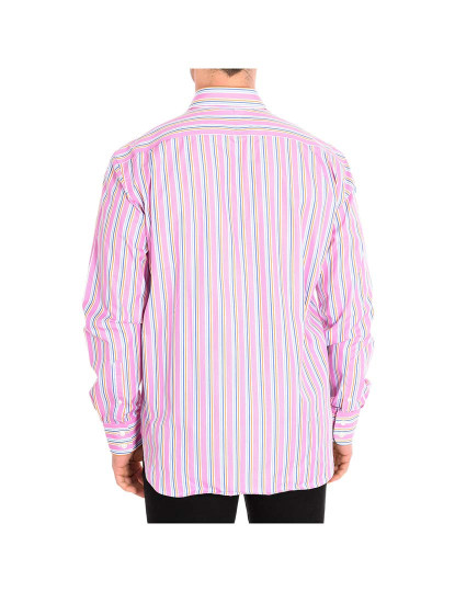 imagem de Camisa Homem Rosa-Riscas multicolor3