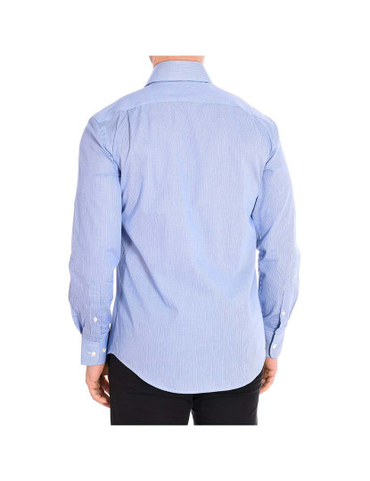 imagem de Camisa Homem Azul-micro Quadrados3