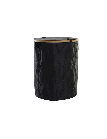 imagem de Cesto de Roupa Suja DKD Home Decor Preto Eik Feltro2