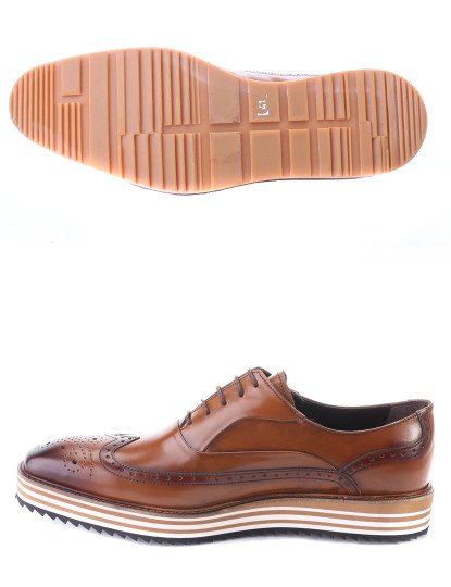 Sapato De Homem Deckard camel com sola riscas , até 2015 10 07 Sapato De Homem Deckard Camel sola alta , até 2015 10 07