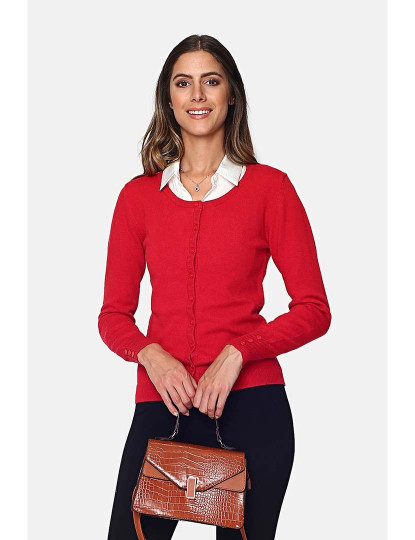 imagem de Cardigan Senhora Vermelho1