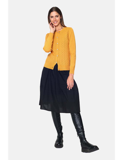 imagem de Cardigan Senhora Amarelo3