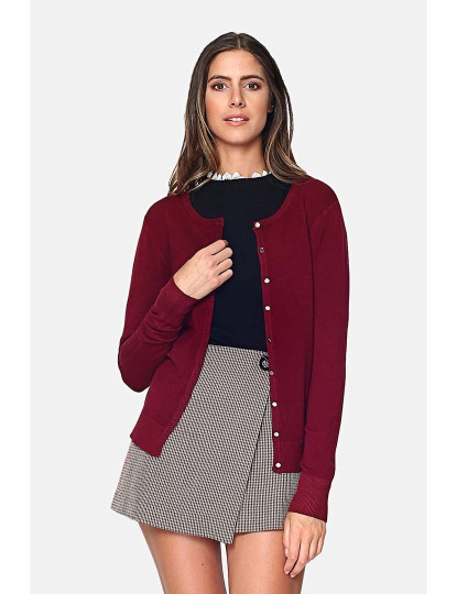 imagem de Cardigan Senhora Bordeaux1