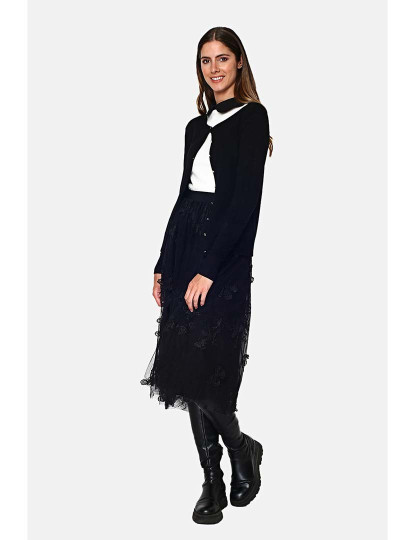 imagem de Cardigan Senhora Preto3
