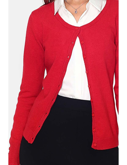 imagem de Cardigan Senhora Vermelho4
