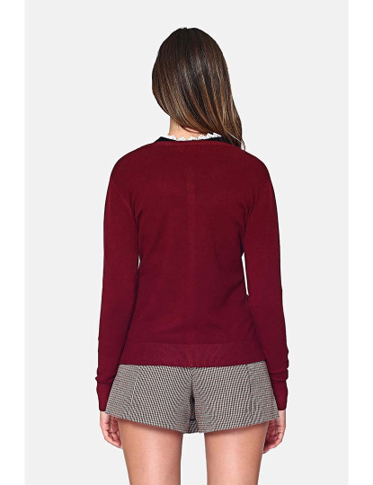 imagem de Cardigan Senhora Bordeaux2
