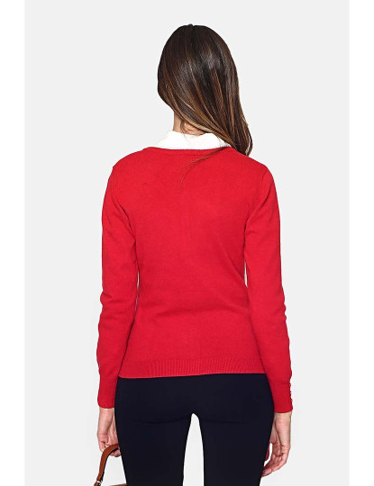imagem de Cardigan Senhora Vermelho2