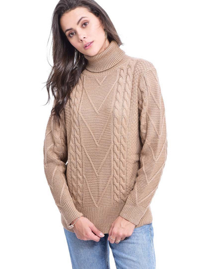 imagem de Camisola de Malha Senhora Camel1