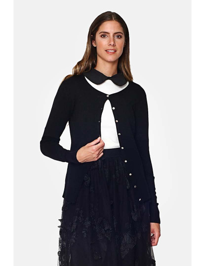 imagem de Cardigan Senhora Preto1