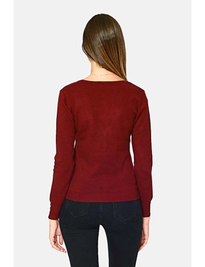 imagem de Cardigan Senhora Bordeaux2