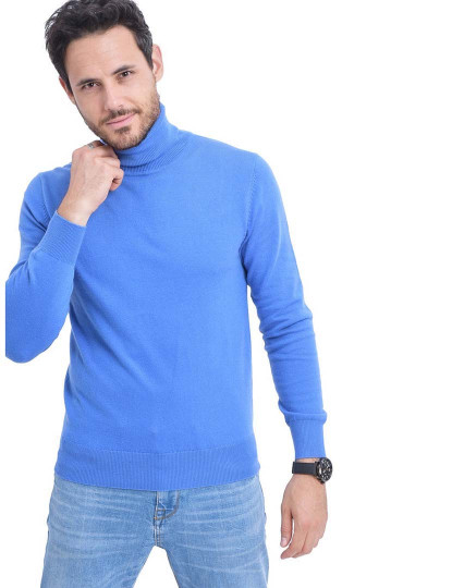 imagem de Camisola de Malha Homem Azul Royal1