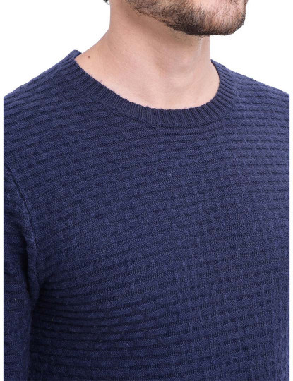 imagem de Camisola de Malha Homem Azul Noite4