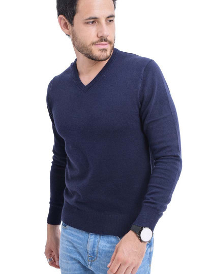 imagem de Camisola de Malha Homem Azul Noite1