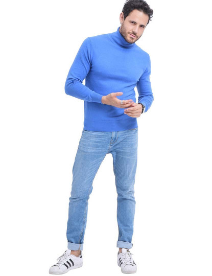 imagem de Camisola de Malha Homem Azul Royal3