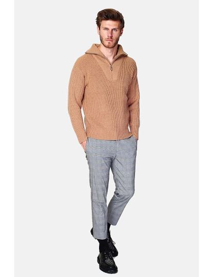 imagem de Camisola Homem Camel Escuro4