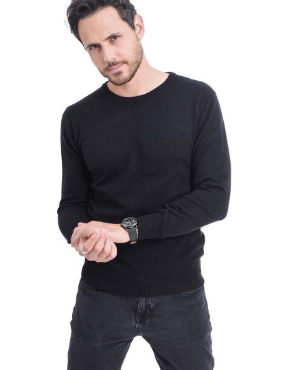 imagem de Camisola de Malha Homem Preto1