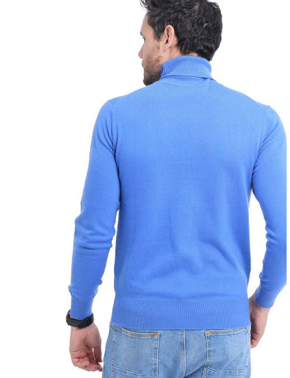 imagem de Camisola de Malha Homem Azul Royal2