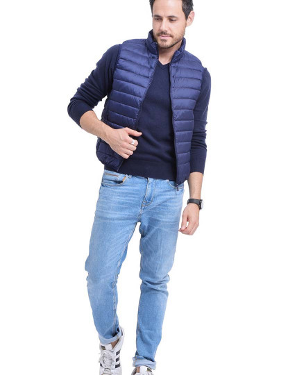 imagem de Camisola de Malha Homem Azul Noite3