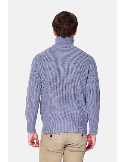 imagem de Camisola Homem Azul Cinza3
