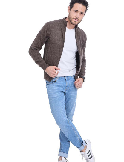 imagem de Cardigan Homem Café3
