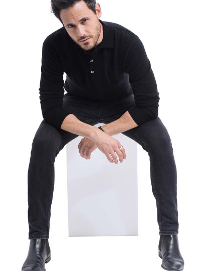 imagem de Camisola de Malha Homem Preto3