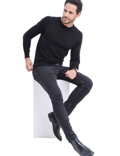 imagem de Camisola de Malha Homem Preto3