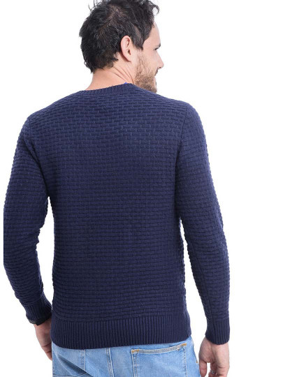 imagem de Camisola de Malha Homem Azul Noite2
