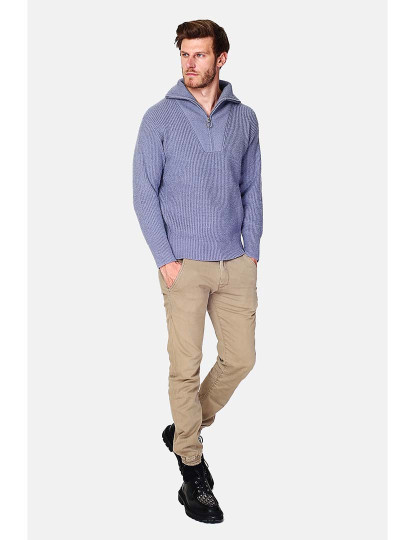 imagem de Camisola Homem Azul Cinza6