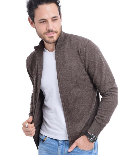 imagem de Cardigan Homem Café1