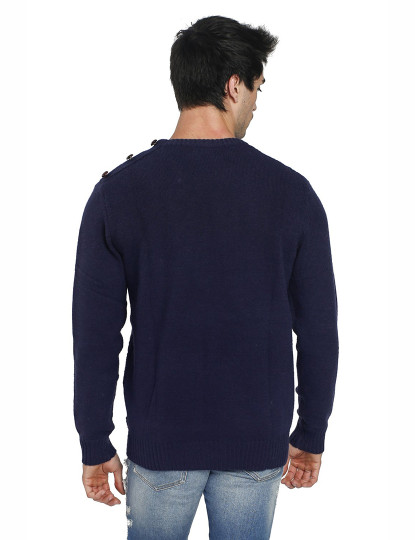 imagem de Camisola Homem Azul Escuro2