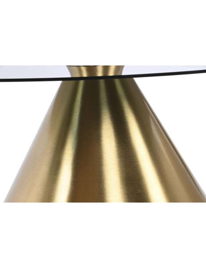 imagem de Mesa De Apoio Metal Vidro Dourado 3