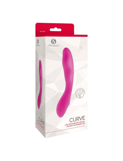 imagem de Vibrador S Pleasures Curve Cor de Rosa2