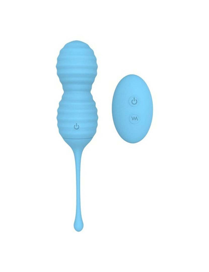 imagem de Bolas de Orgasmo S Pleasures Monsoon Azul Silicone Azul Pastel3