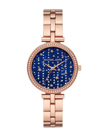 imagem de Relógio Senhora Rose Gold e Azul MK44511