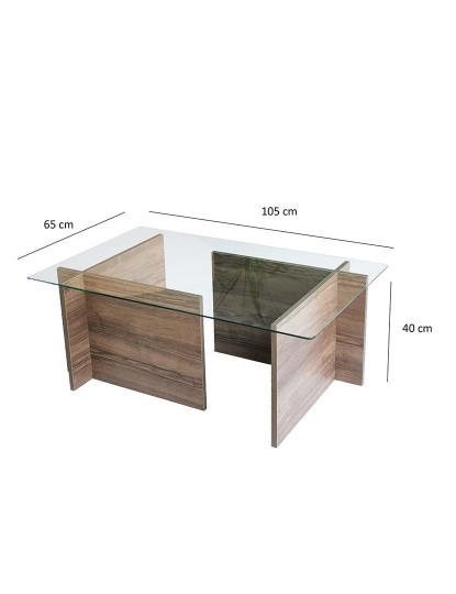 imagem de Mesa De Centro New Escape - Nogueira7