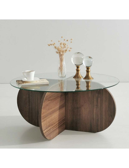 imagem de Bolha De Mesa De Centro - Nogueira3