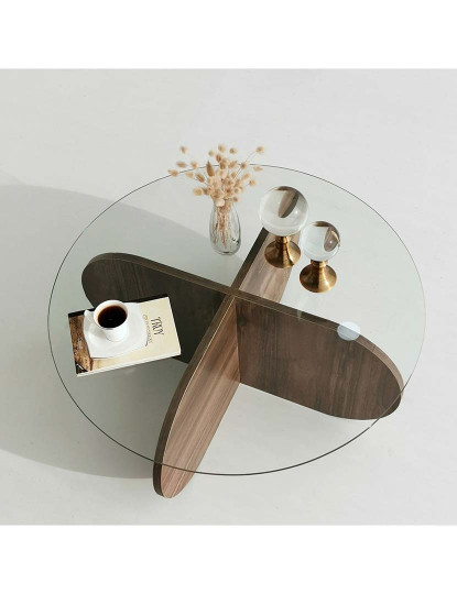 imagem de Bolha De Mesa De Centro - Nogueira5