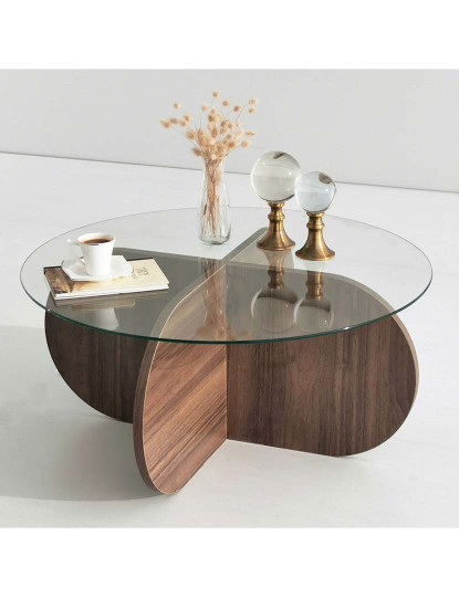imagem de Bolha De Mesa De Centro - Nogueira4