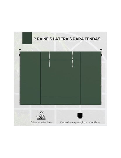 imagem de Paredes Laterais para Tendas Verde4