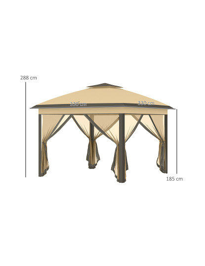 imagem de Pérgola Exterior Beige3