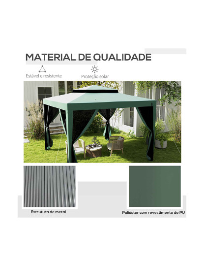 imagem de Pérgola Exterior Verde5